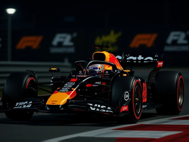 George Russell grabs Singapore GP pole, beats Verstappen and Piastri